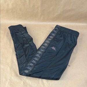 Kappa Black Track Pants Men’s Size L Athletic Joggers Sportswear